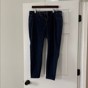 Maurices Dark Blue Skinny Jeans (short)